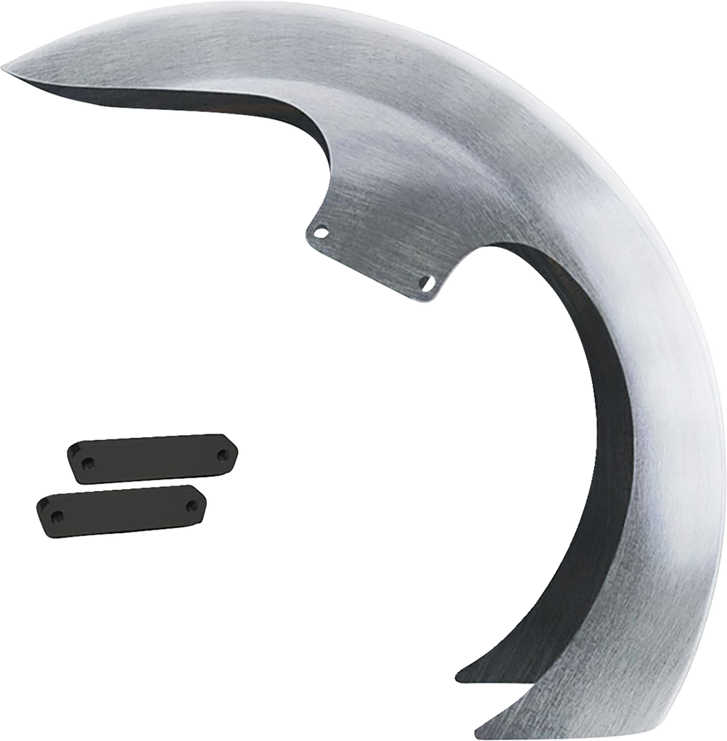 DEI Front Fender - 26" Wheel - With Chrome Adapters - Touring Models