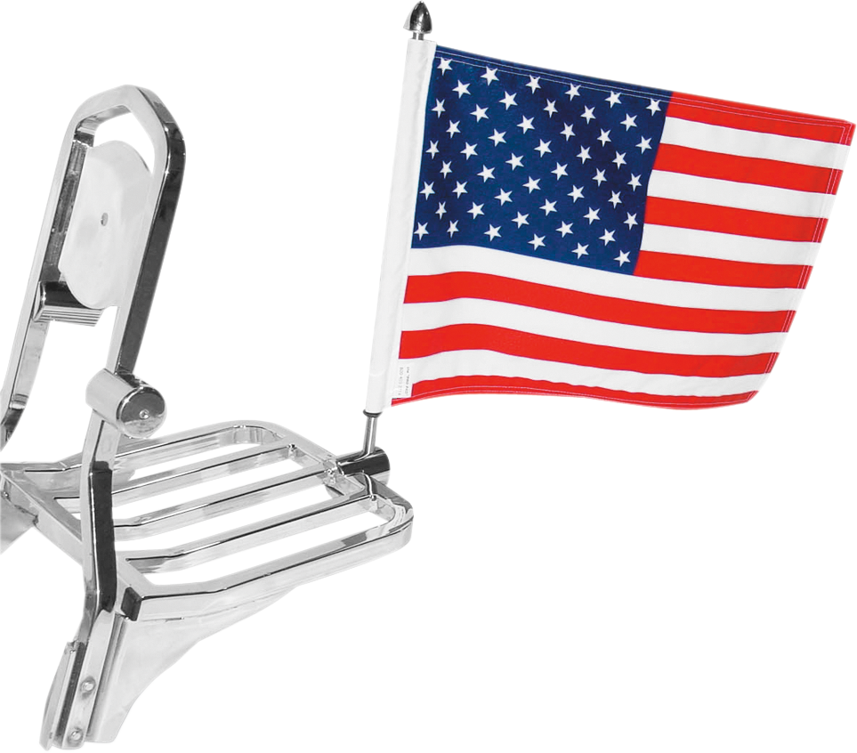 Square Sissy Bar Rack Flag Mount - 10" X 15"