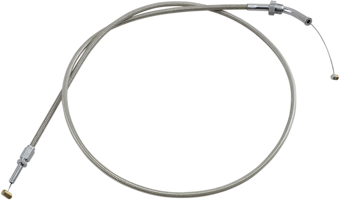 Armor Coat Stainless Steel Throttle/Idle Cable for Cruisers - Push - VTX1800
