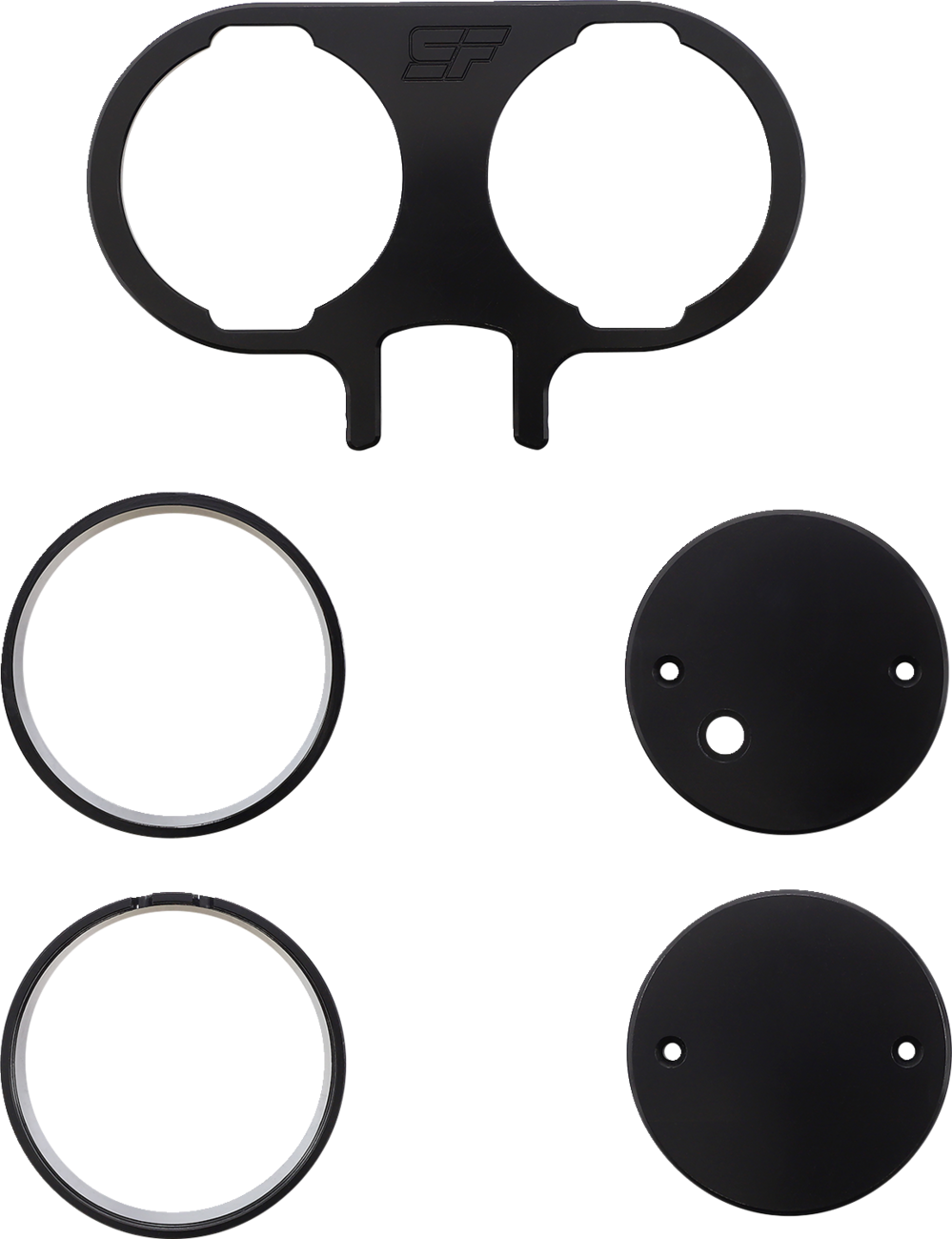 Gauge Mount - Dual - Black
