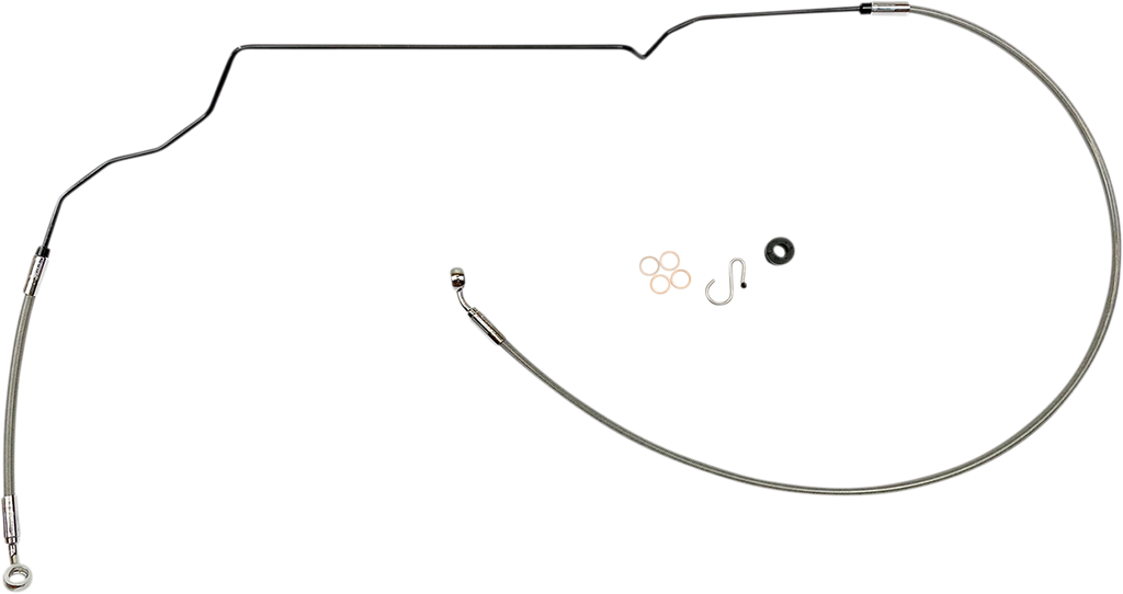 Brake Line - Upper - Black - Indian