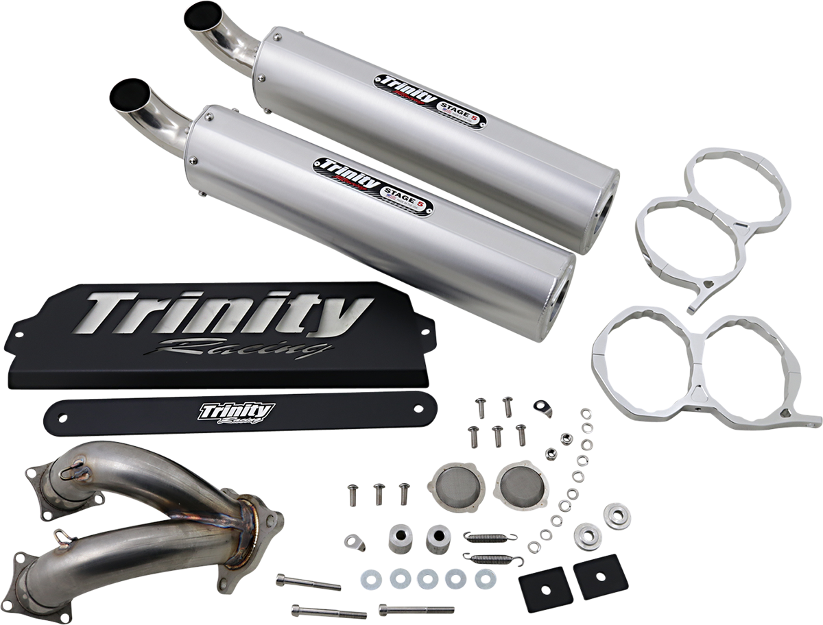Stage 5 Slip-On Mufflers - Brushed
