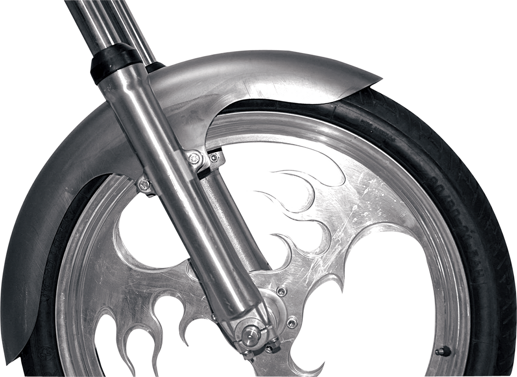 Long Flared Front Fender - For 120/70-21 Wheel - 5.5" W x 41" L