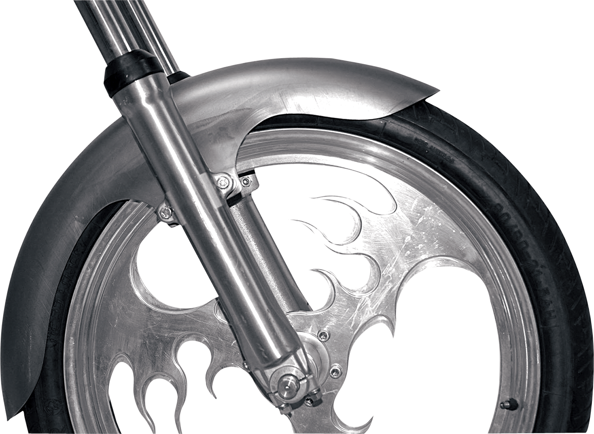 Long Flared Front Fender - For 120/70-21 Wheel - 5.5" W x 41" L
