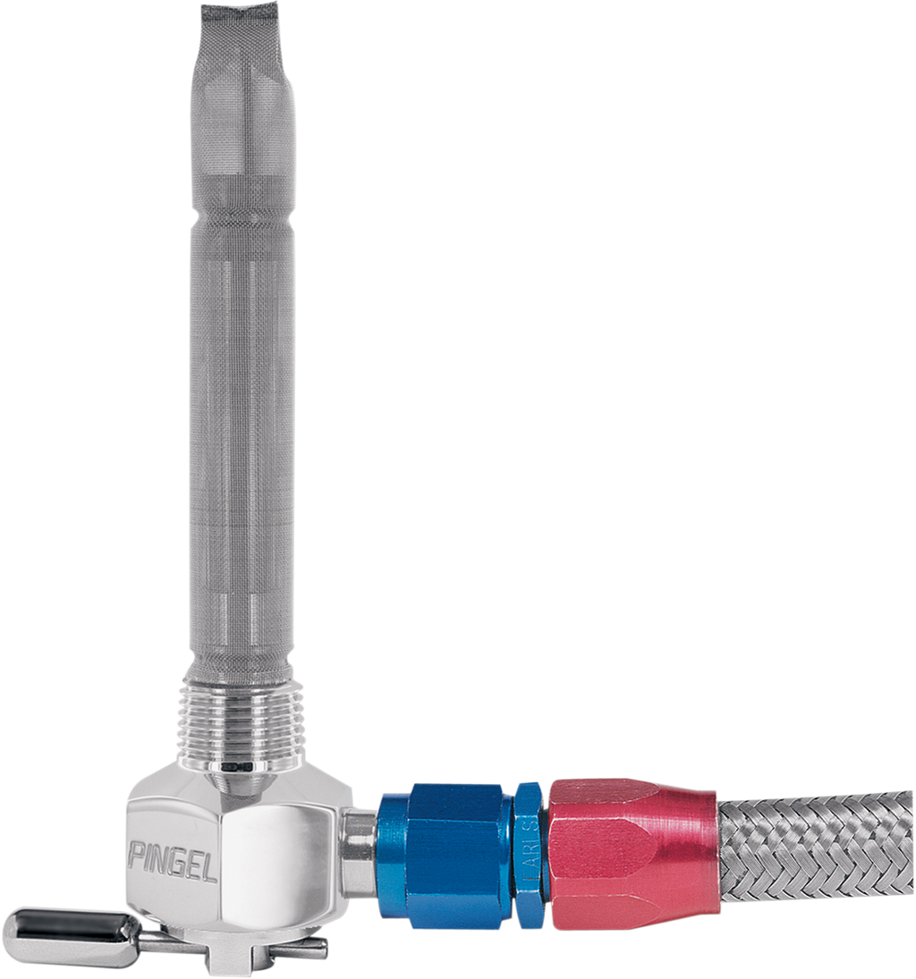 Power-Flo™ -6AN Fuel Valve - Chrome-Plated - 3/8" NPT