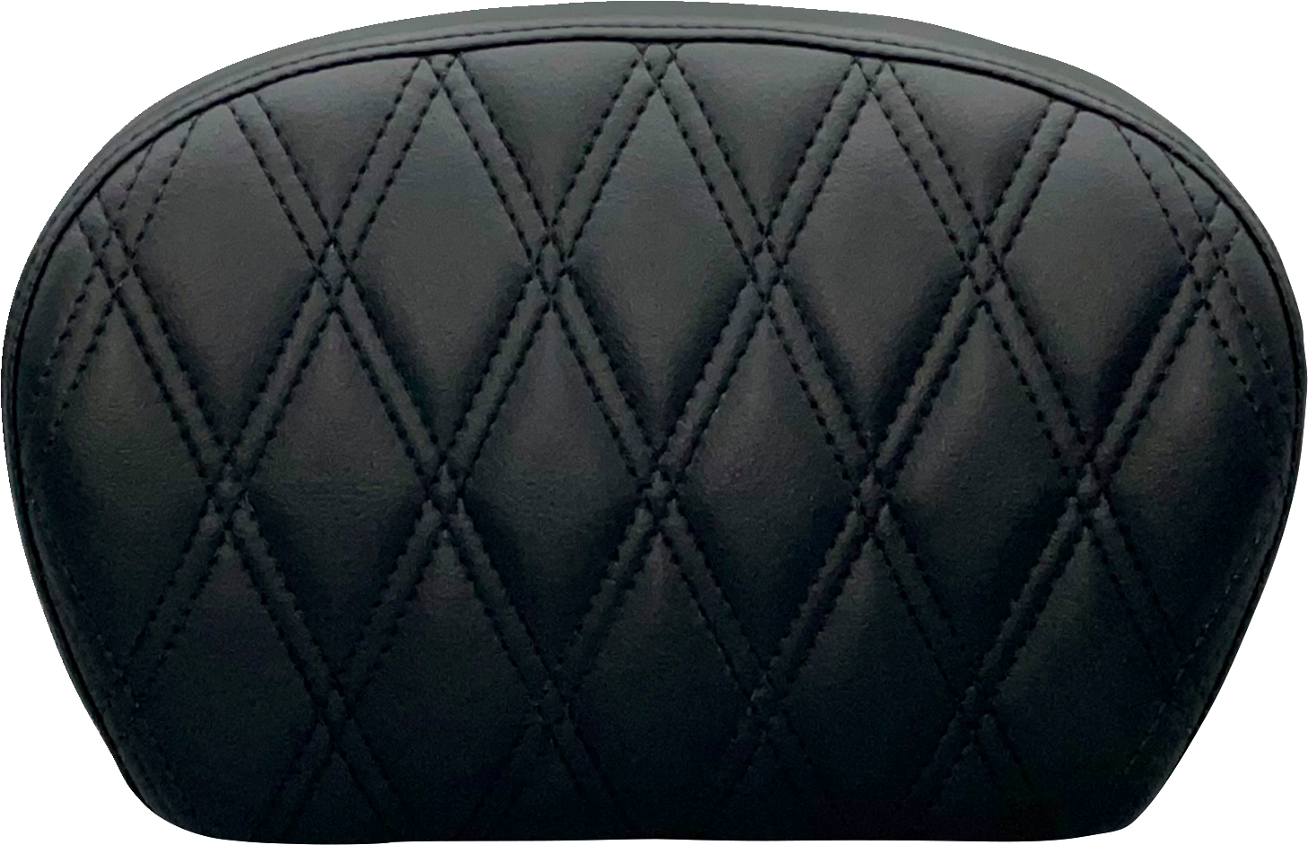 Sissy Bar Pad - Large - Vinyl - Single Diamond - Dull Black