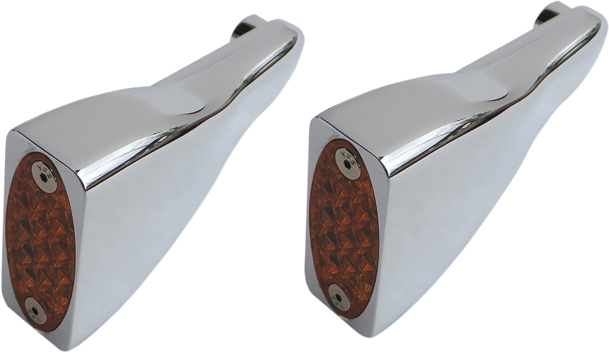 Stealth Turn Signal Bar - LED - Amber Chrome