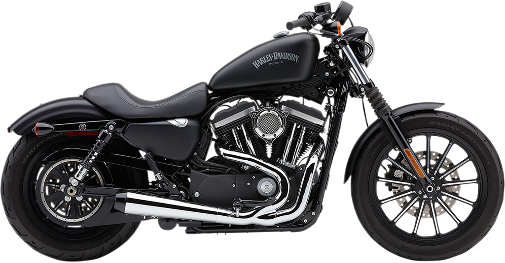 2-into-1 El Diablo Exhaust System - Chrome - 4"