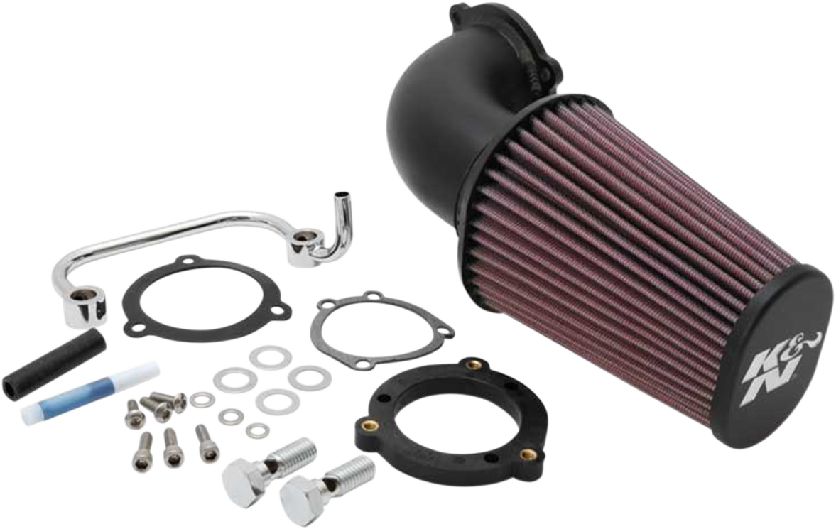 Aircharger® Intake System with Mandrel-Bent Aluminum Intake Tube Kit - Bright Chrome
