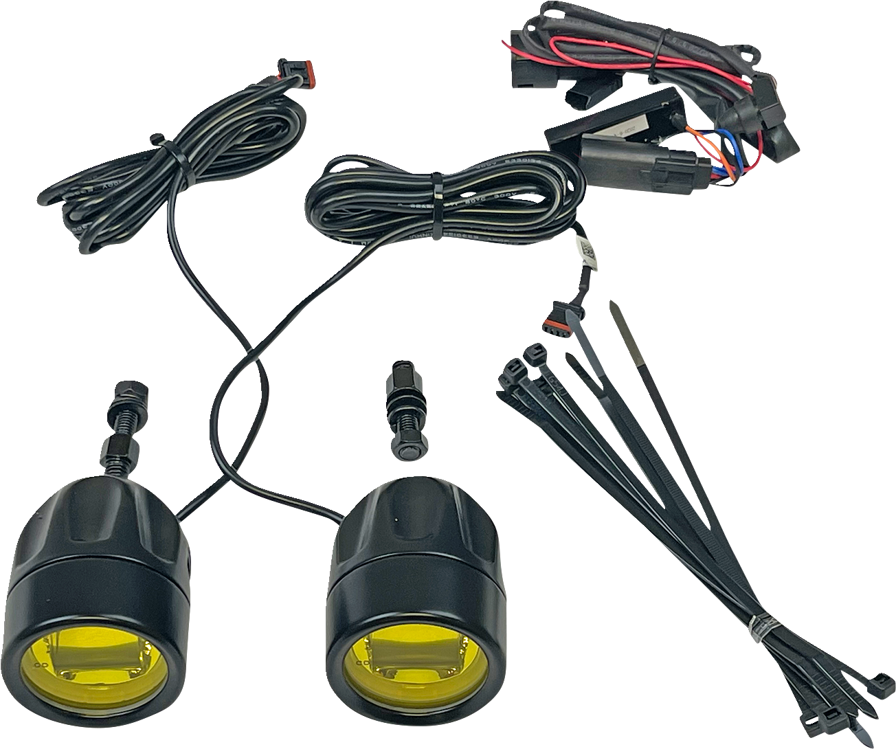 Fog Light - Black - Yellow Lens
