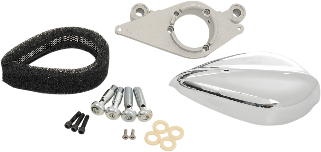 Teardrop Air Cleaner Assembly Kit - Chrome