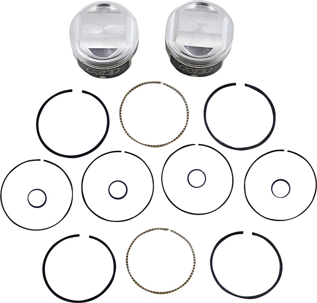 Piston Kit - 3.750" +0.010" - 8.8:1 CR - 88" Twin Cam