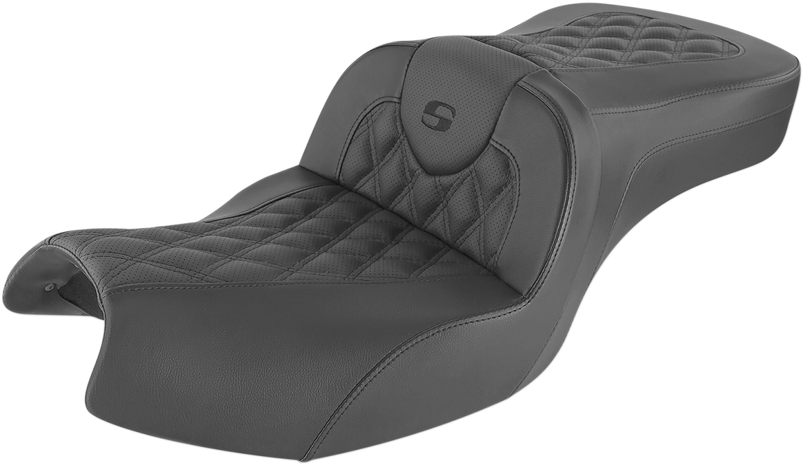 Roadsofa™ Seat - Full Lattice Stitch - Black - Indian