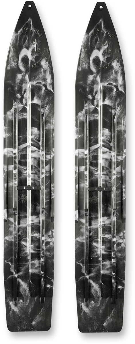 Powder Hound Skis - Black/White - 8" - Pair