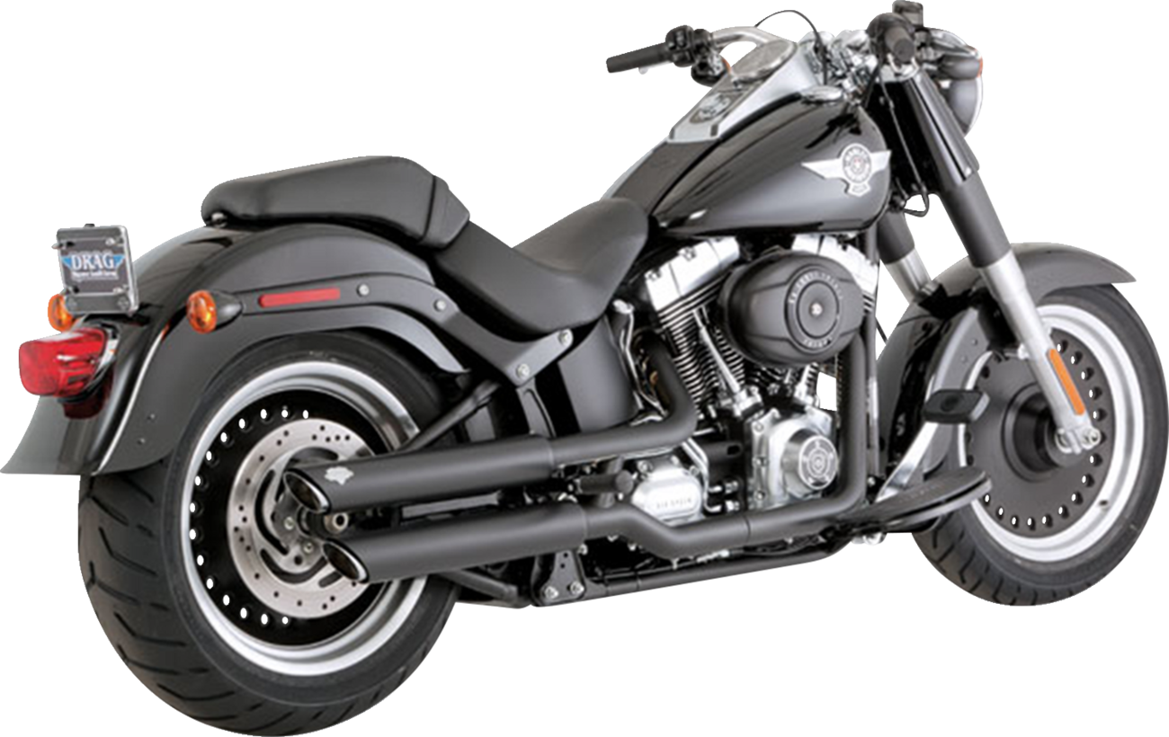 3" Twin Slash Slip-On Mufflers - Black
