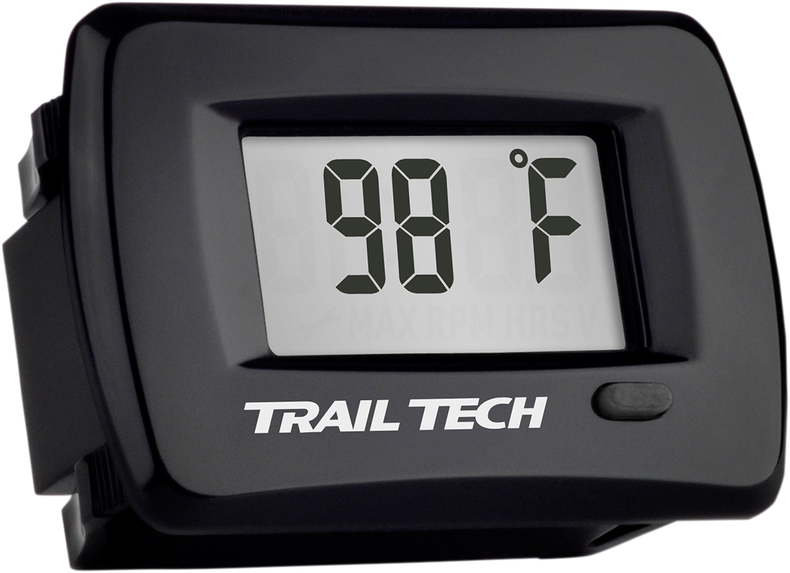 Universal Temperature Meter - Surface Mount - Black - 10 mm