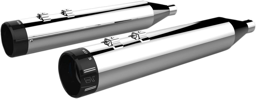 4-1/2" HP-Plus® Slip-On Mufflers - Black with Edge Tip