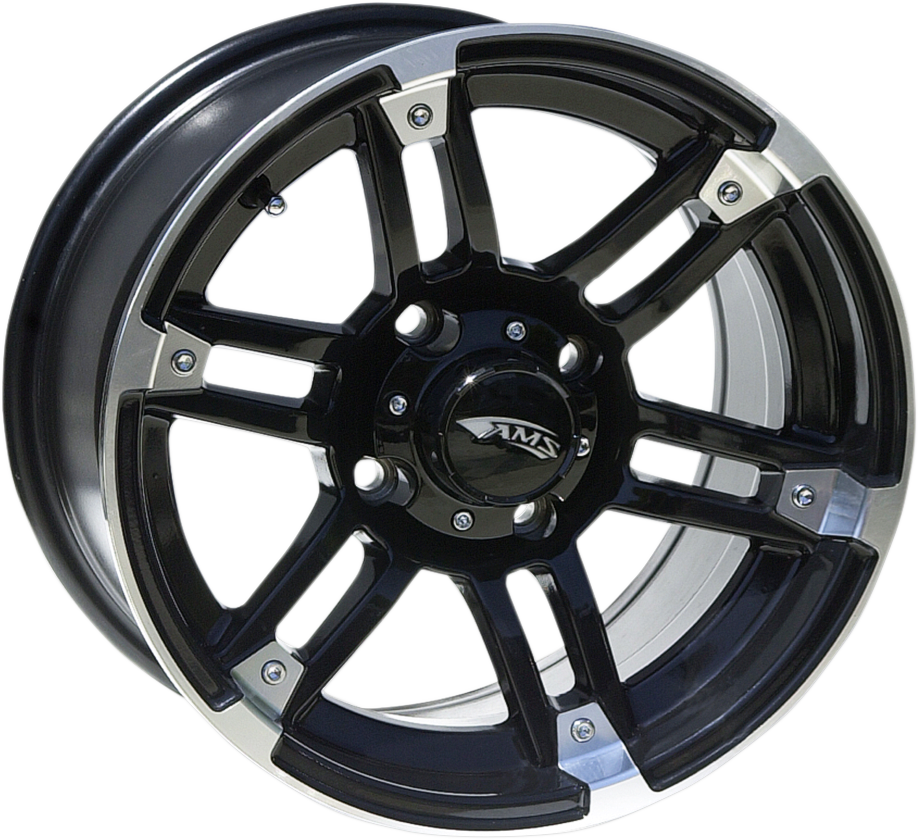 Wheel - Roll'n 104 - Rear - Machined Black - 14x7 - 4/4 - 3+4