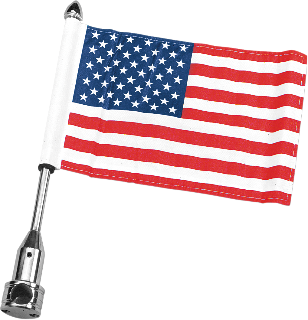 Saddlebag - Fixed Upright Flag Mount - 3/4" Bar - 6" X 9" Flag