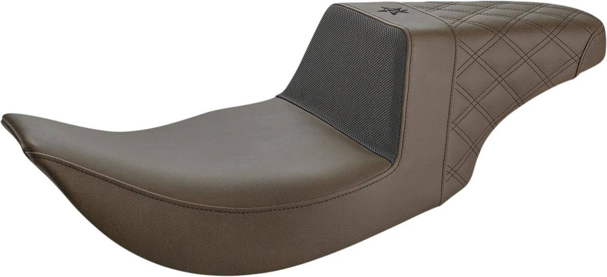 Unknown Industries Seat - Front Carbon Fiber/Black Gripper Lumbar/Rear Lattice Stitch - XL '04-'23