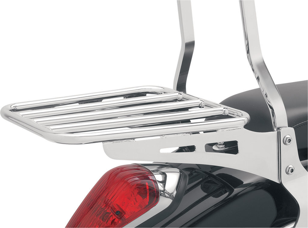Sissy Bar Luggage Rack - Chrome - Tubular