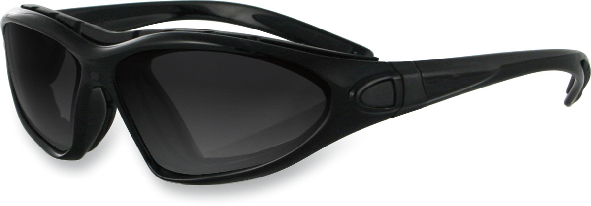 Road Master Convertible Sunglasses - Gloss Black - Smoke Photochromic Lens