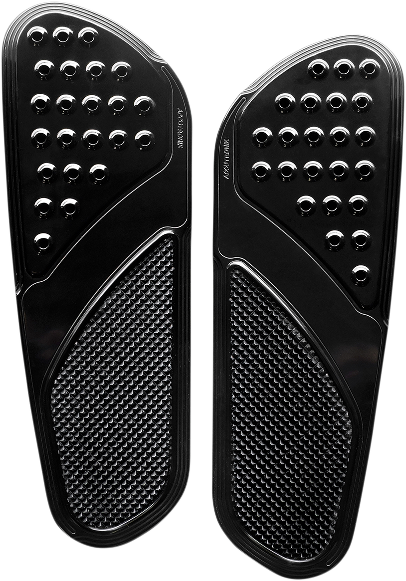 Front Floorboards - Extended - Chrome - Knurled - FL