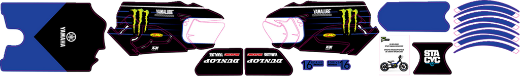 STACYC™ Stability Cycle Graphic Kit - 16" - Brushless - GasGas