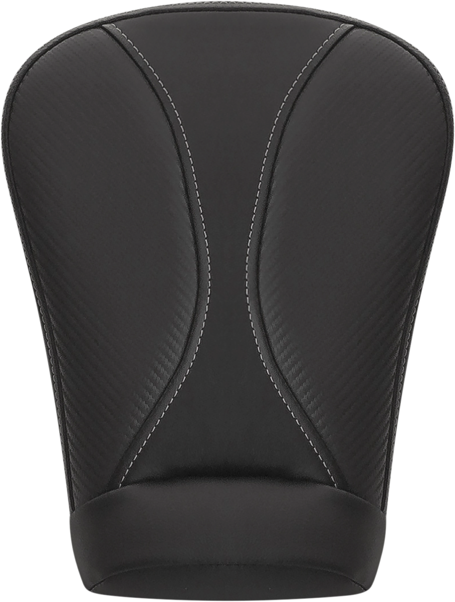 Dominator Pillion Pad - Standard Reach - Black w/ Gray Stitching - FLSTC '06-'17
