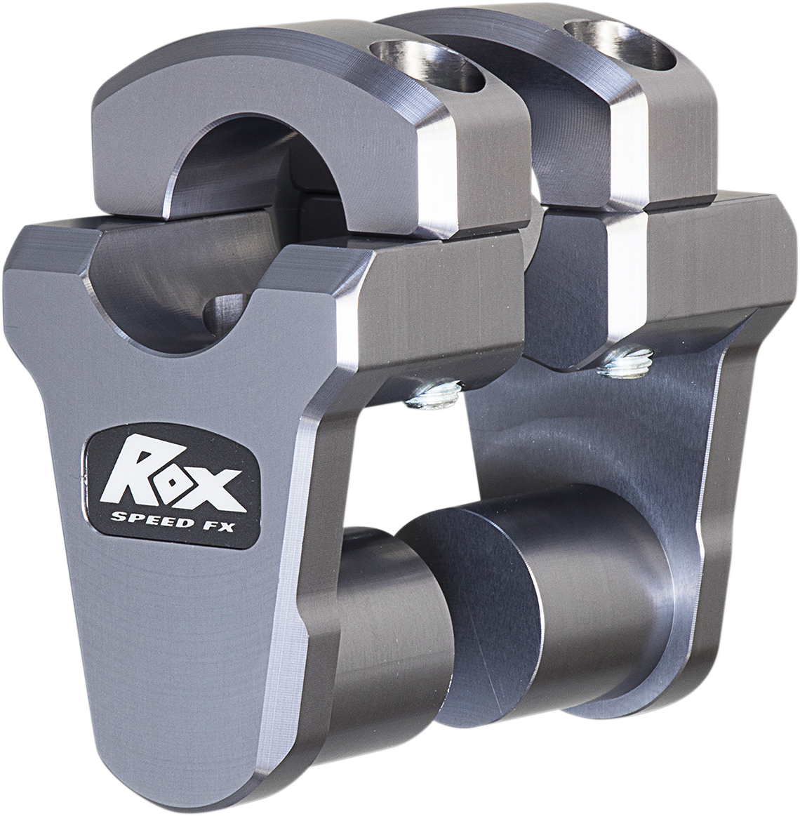 Pivoting Handlebar Risers for 1-1/8" Bar Clamps - 2" - Gray