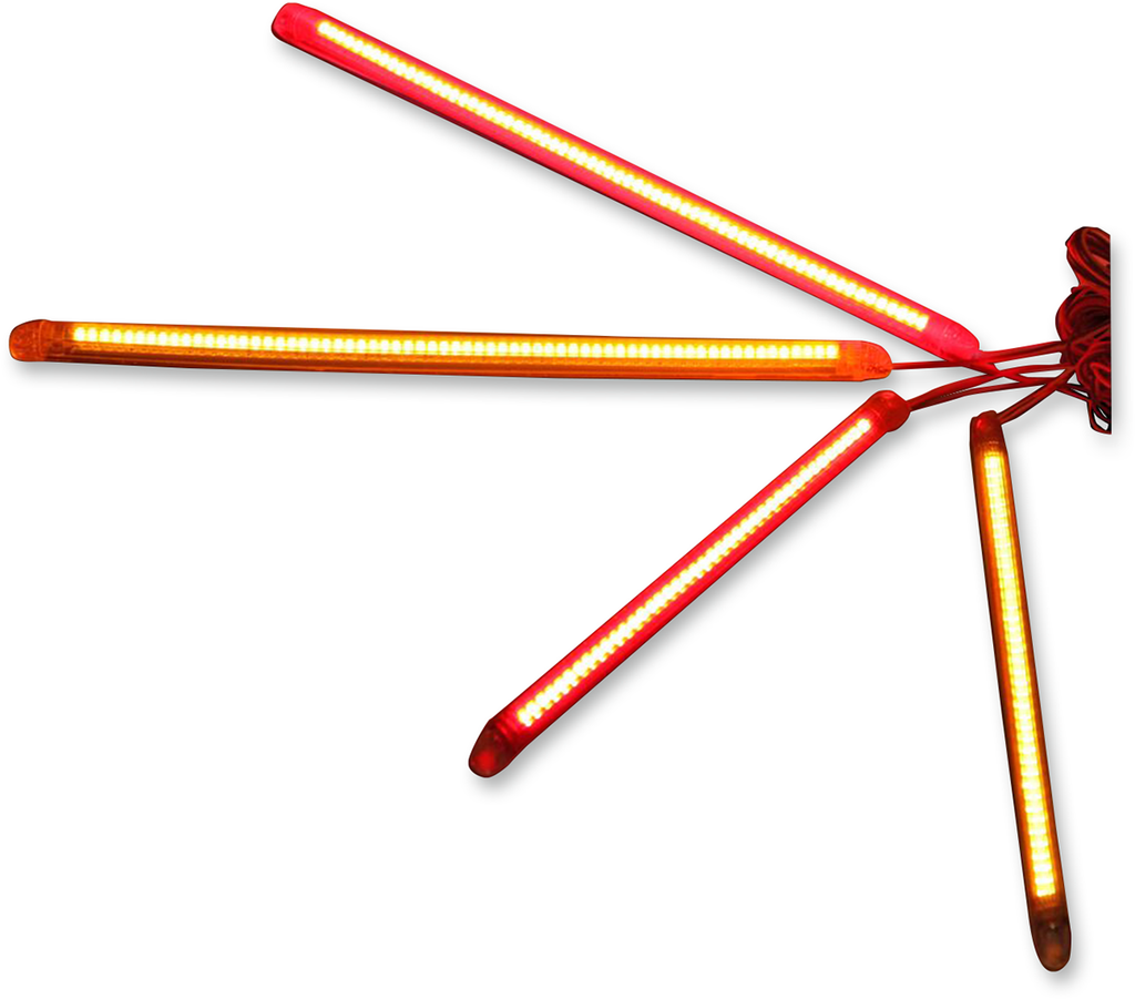 Flexible LED Strips - 40 LEDs - Amber/Amber