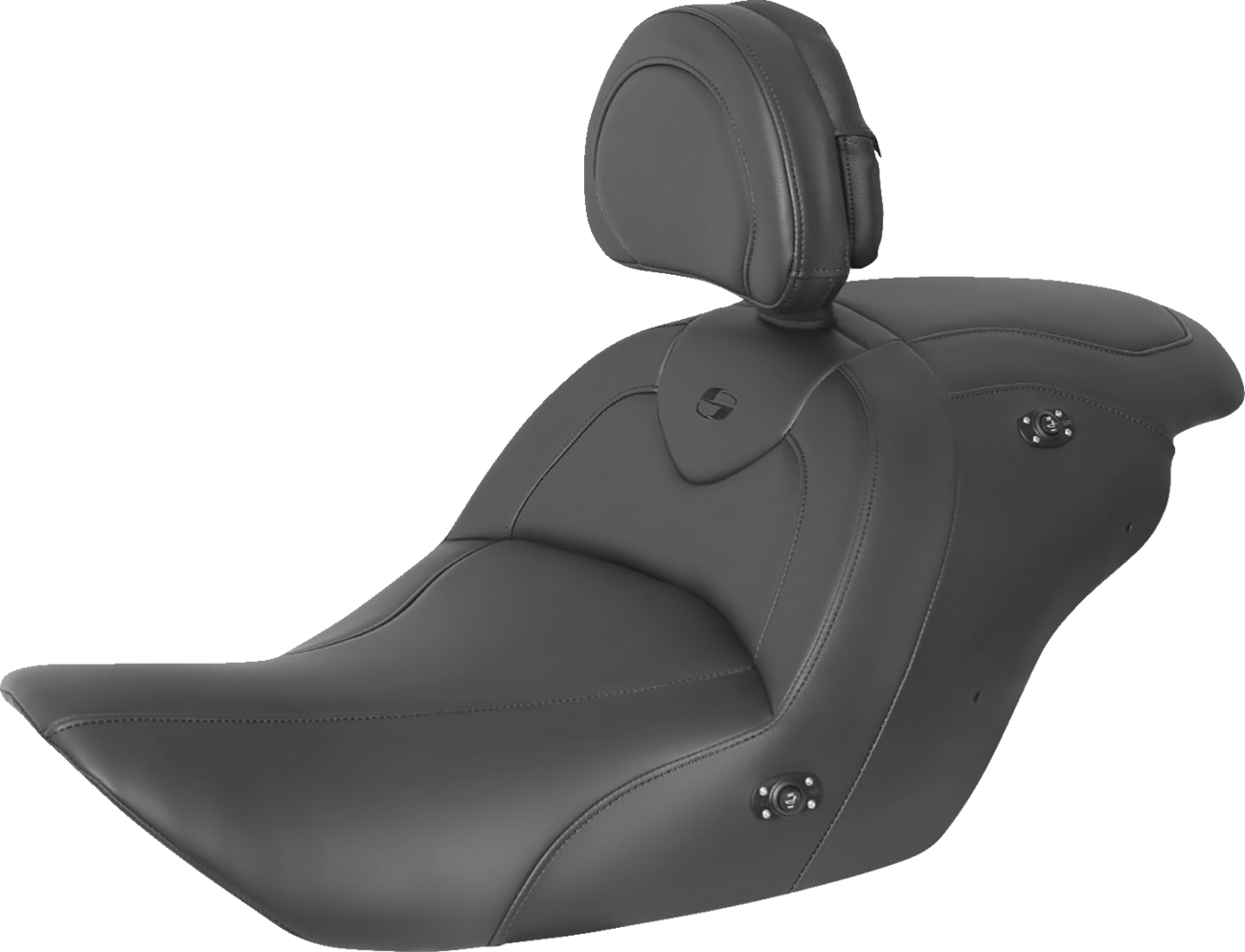 RoadSofa™ Seat - Without Backrest - Black w/ Black Stitching - Heated - Indian '14-'24