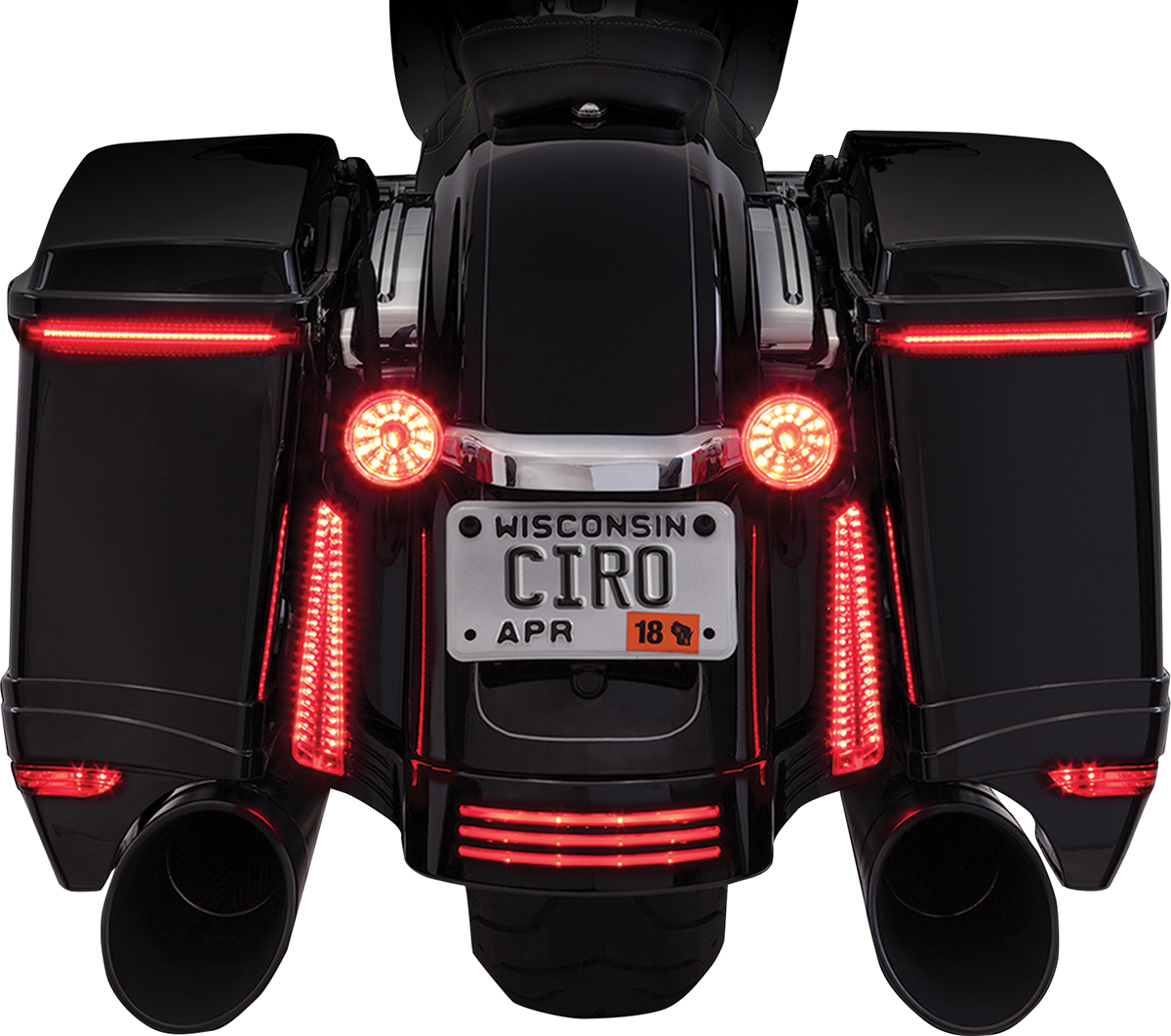 Bag Blades® - Red Turn Signals - Red Lens
