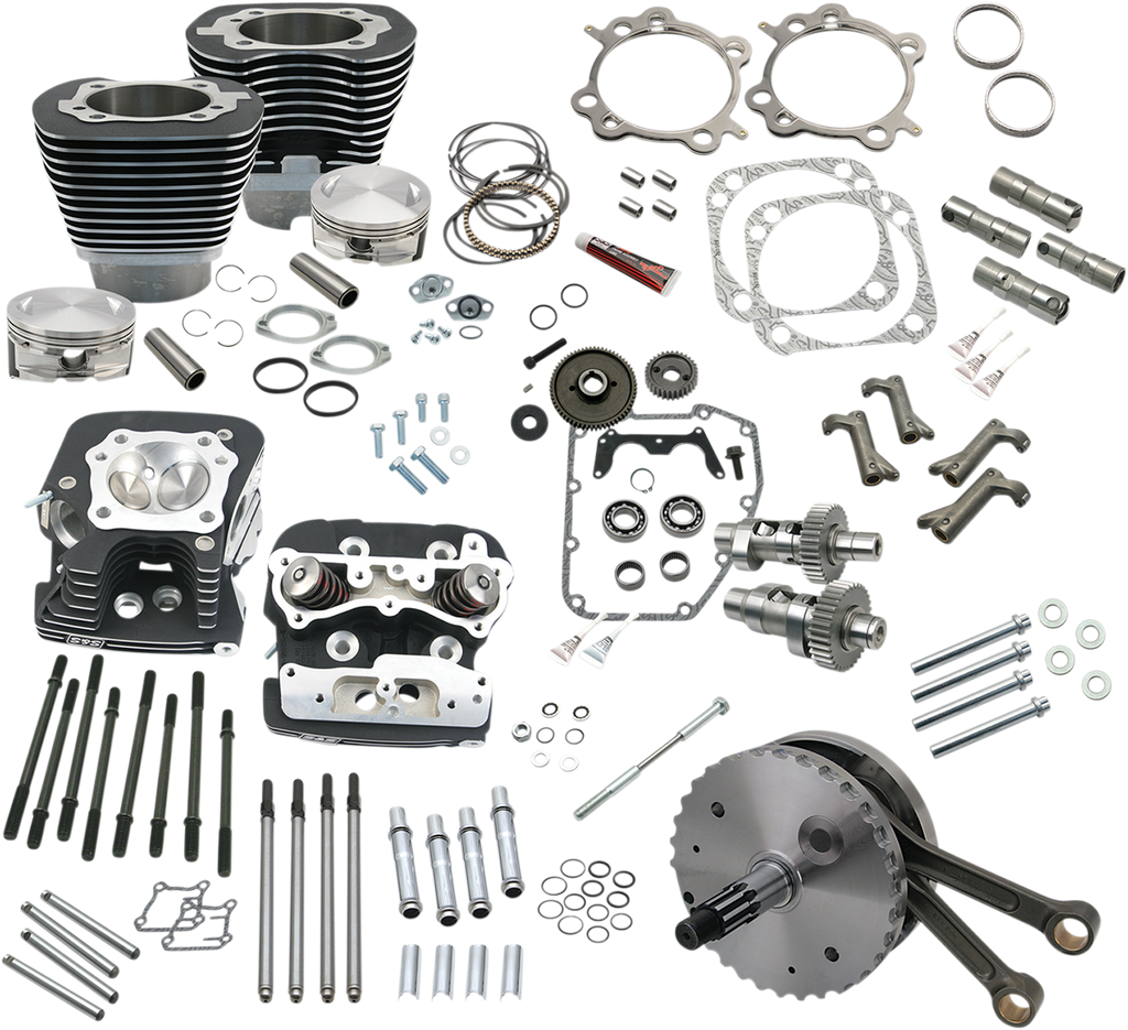 124" Hot Set Up® - Big Bore/Stroker - Wrinkle Black - 96/103/110A Twin Cam