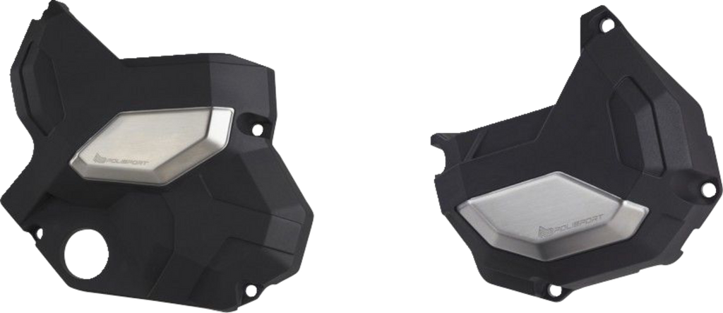 Clutch/Alternator Cover Kit - Black - Honda