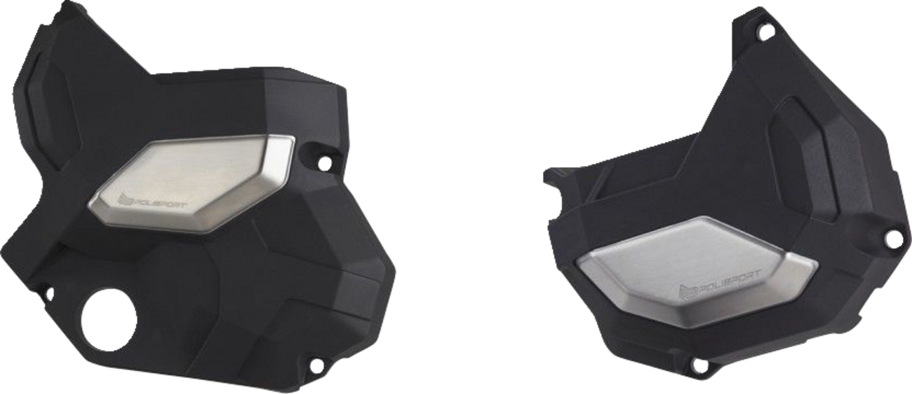 Clutch/Alternator Cover Kit - Black - Honda