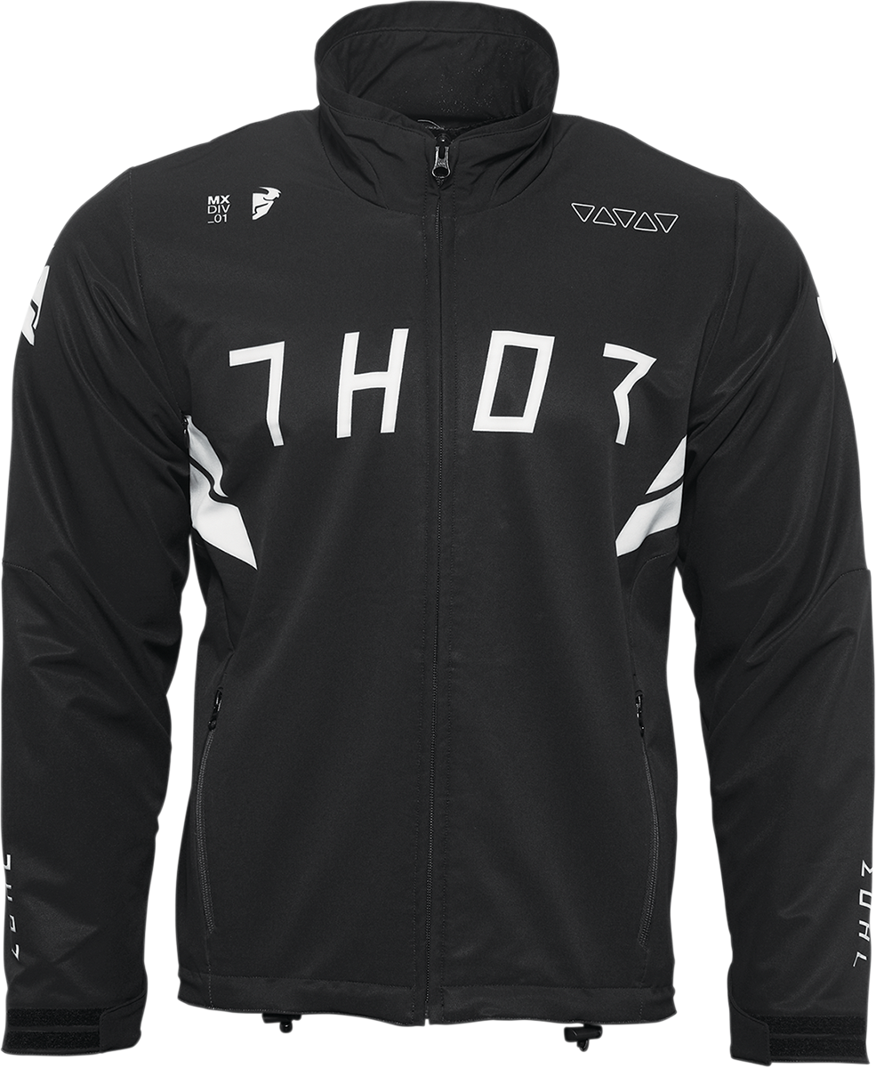 Warmup Jacket - Black/White - Small