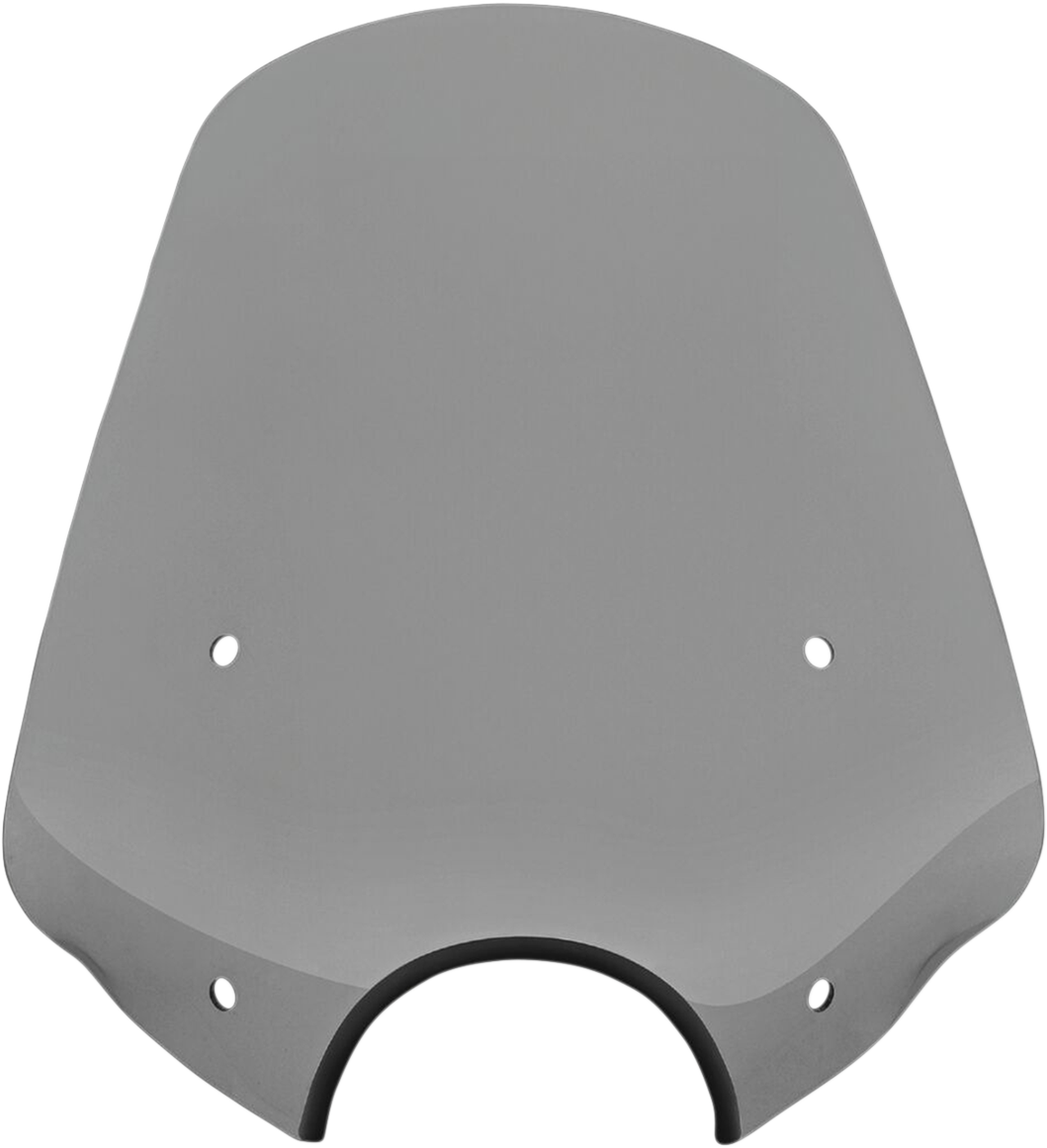 Big Shot Windshield - 7" Headlight Cutout - Black Smoke