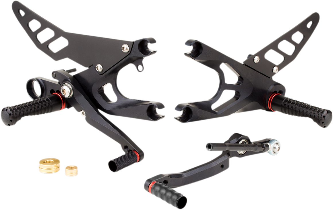 FXR Rearset - Black - Yamaha