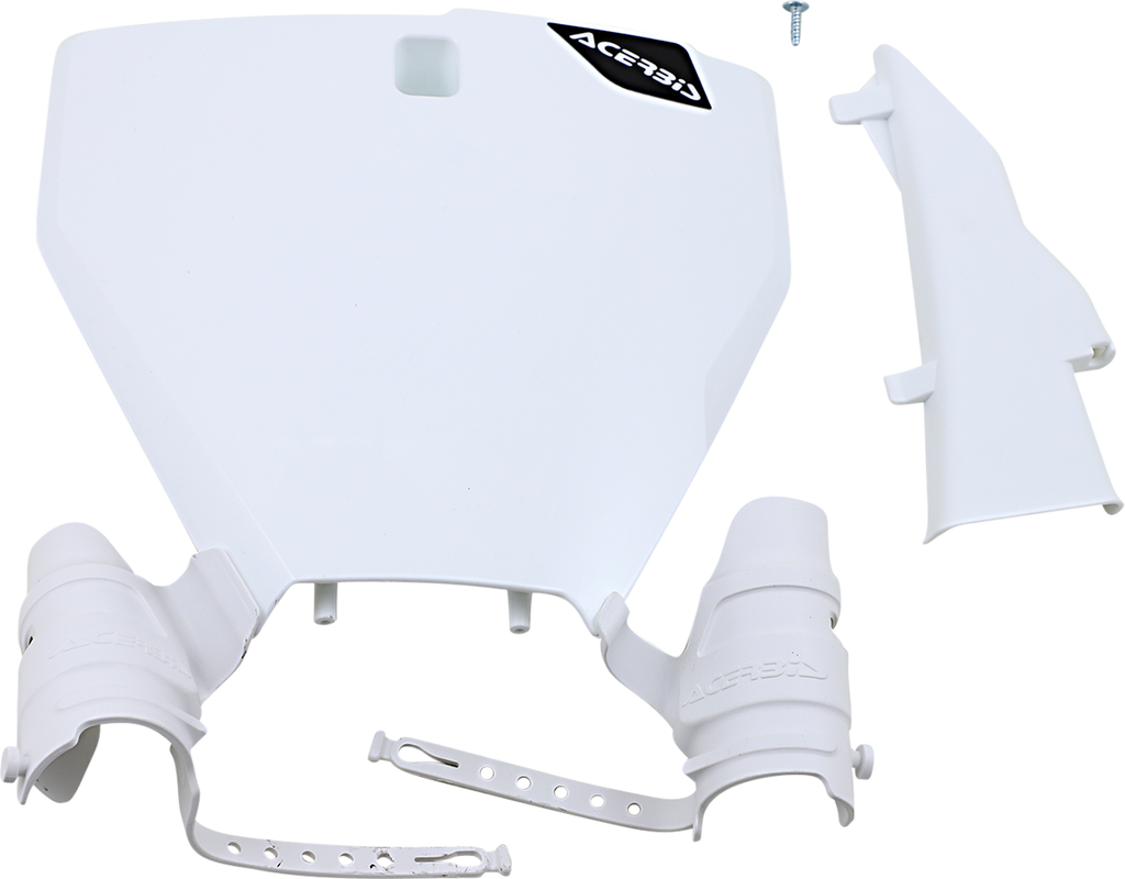 Raptor Number Plate - White