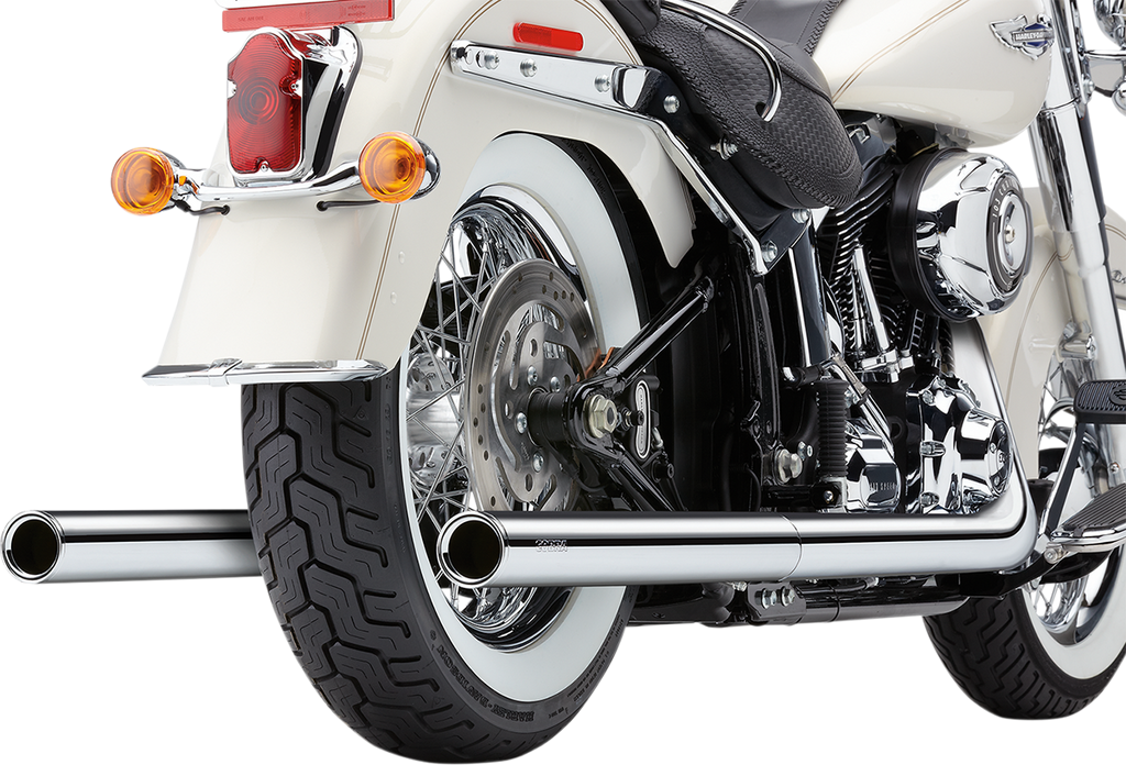 True Dual Exhaust - Fishtail - '12-'17 Softail