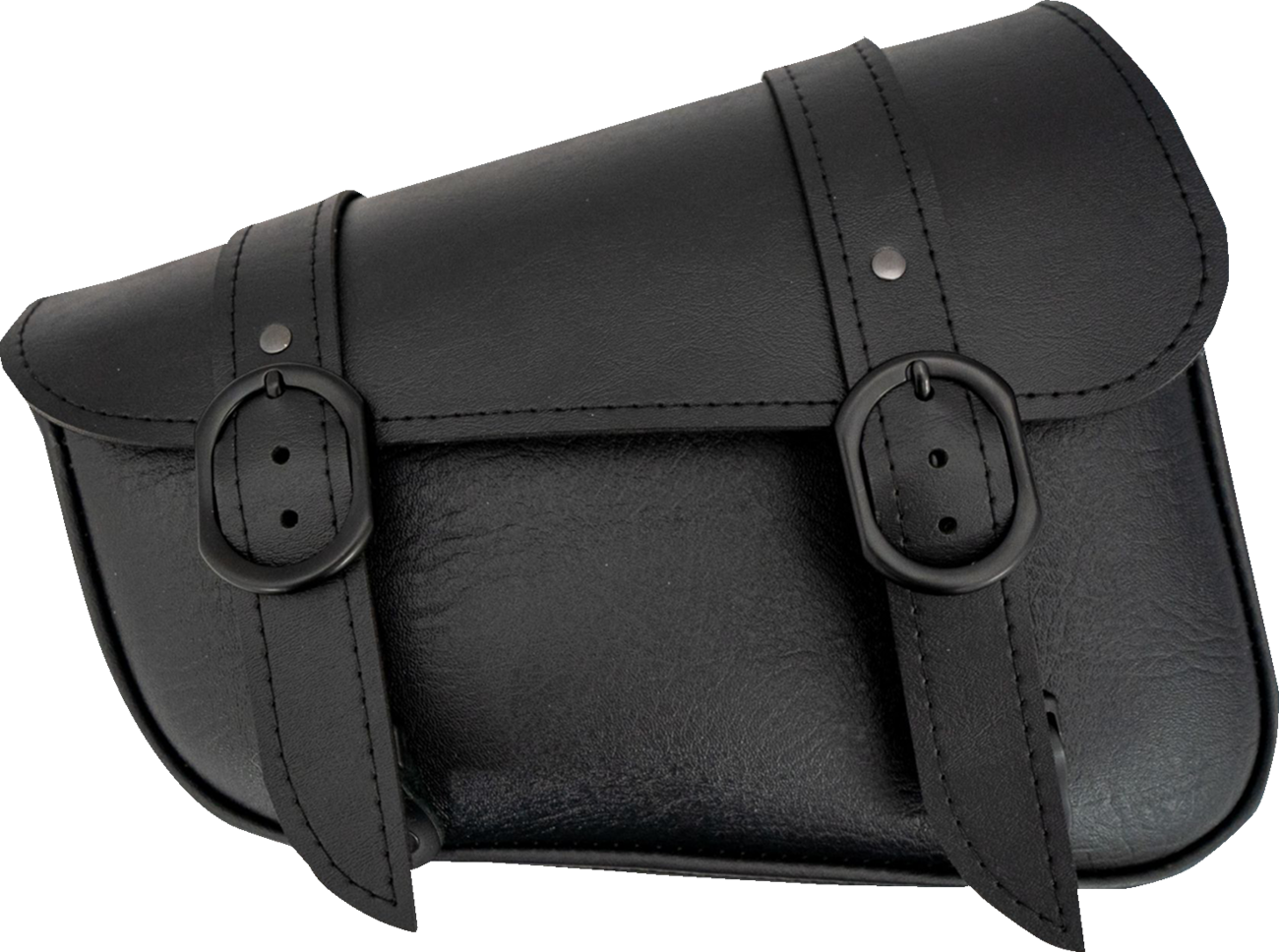 Blackjack Swingarm Bag - Black - Triangulated - Left
