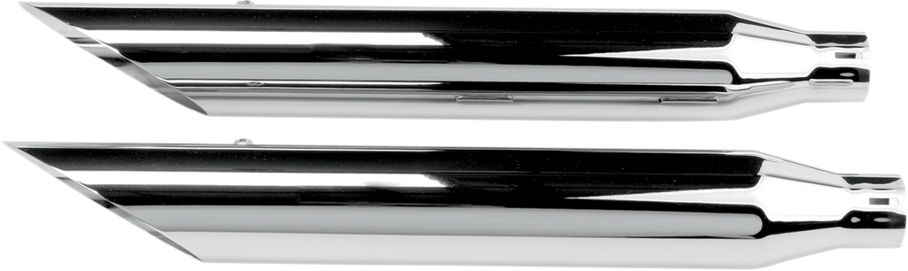 3" HP-Plus® Slip-On Mufflers - Slash-Cut - Chrome - XL