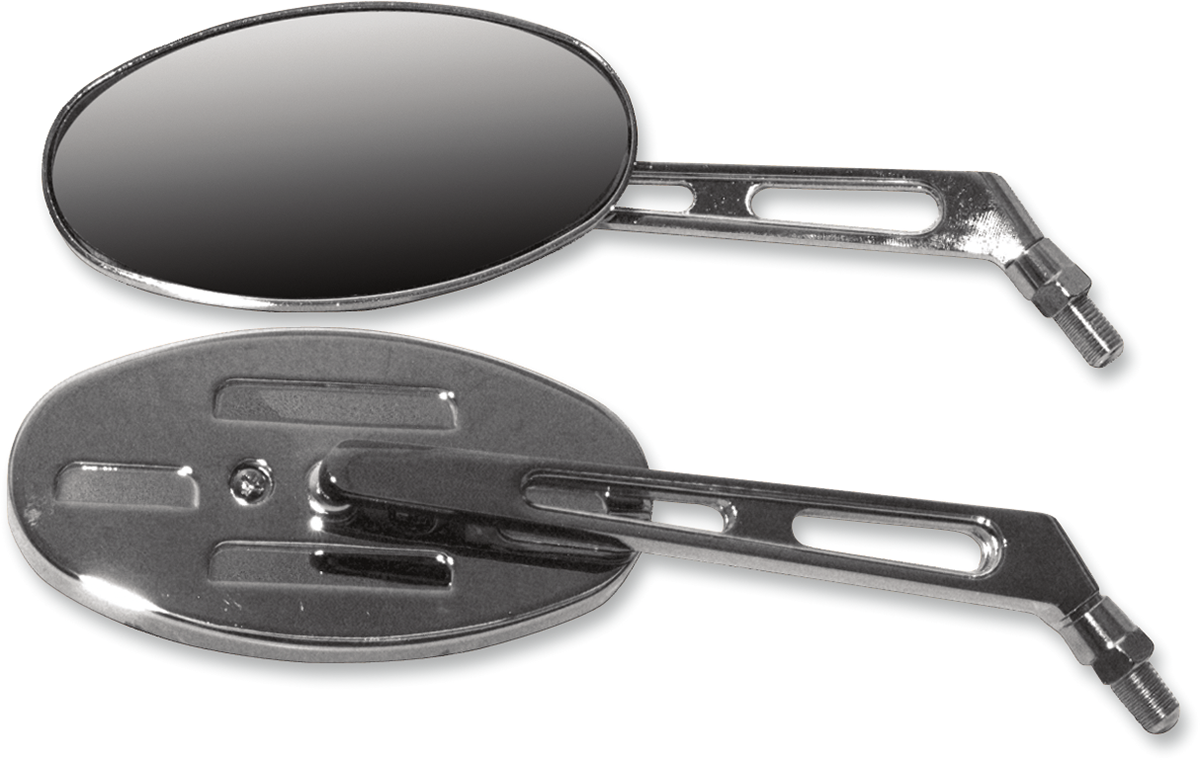 Mirrors - Side View - Oval - Long - Pair