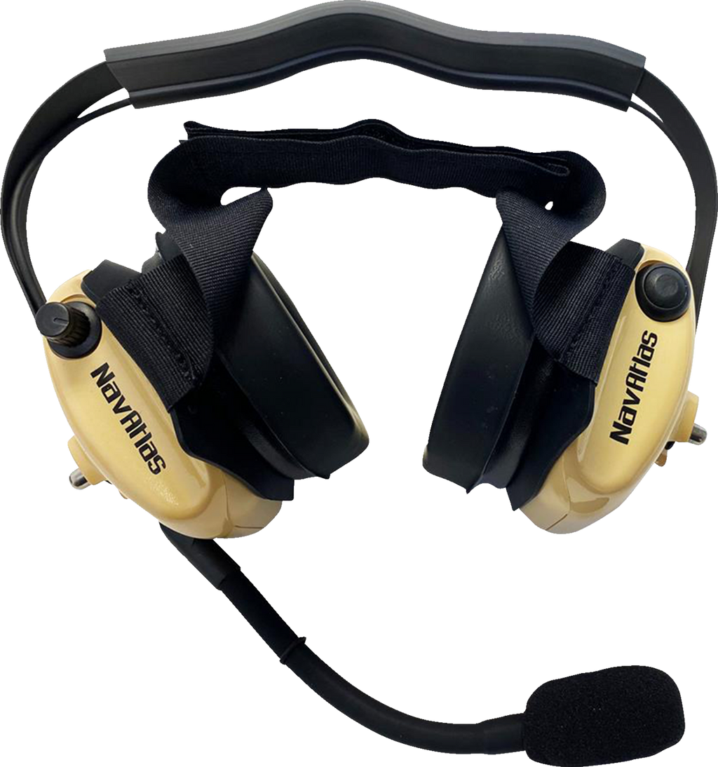 Headset - Over-the-Head - Stereo/VOX - Beige
