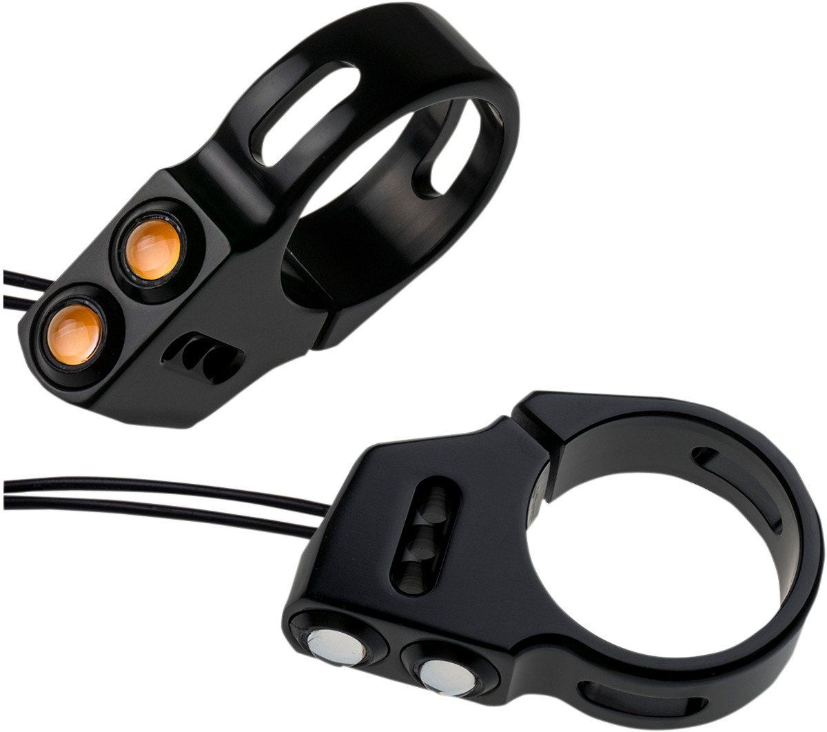 Rat Eye LED Turn Signals - 39 mm - Black