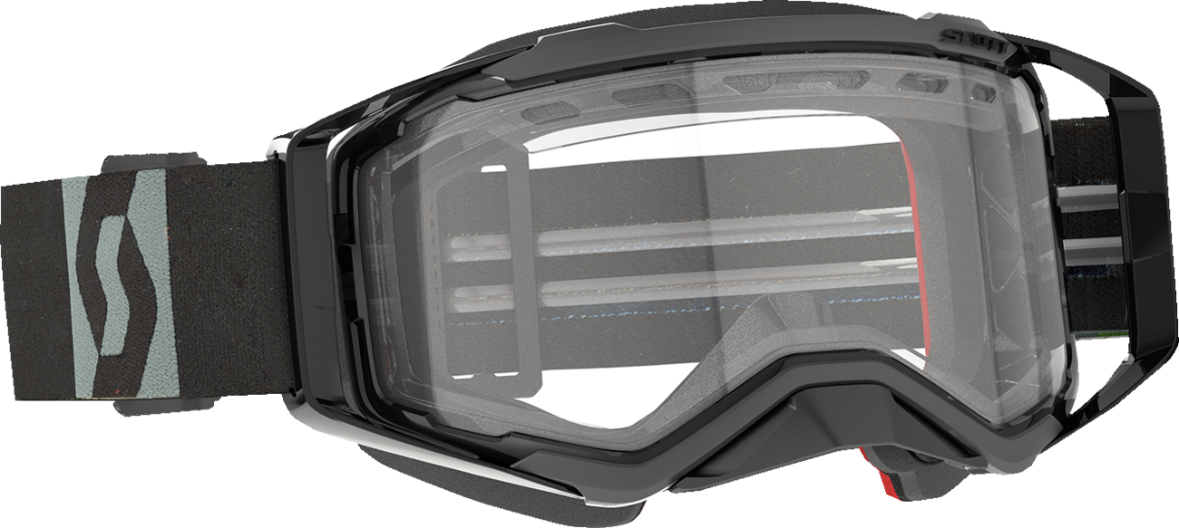 Prospect Snow Cross Goggle - Khaki Green/Neon Yellow - Dual Pane - Enhancer Yellow Chrome Lens