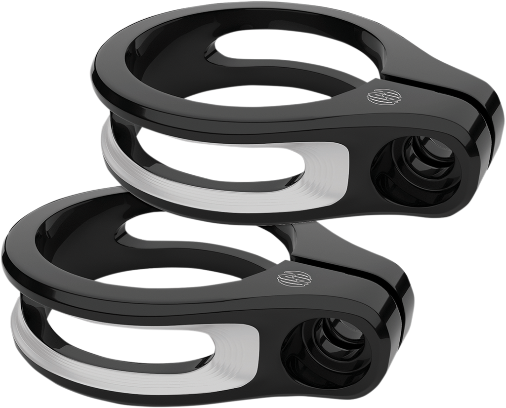 Fork Clamp Mounts - Gloss Black
