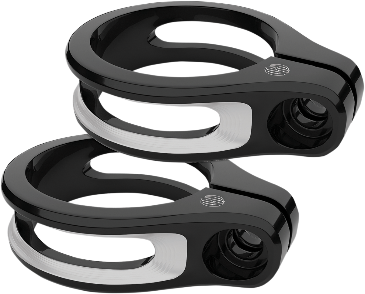 Fork Clamp Mounts - Gloss Black