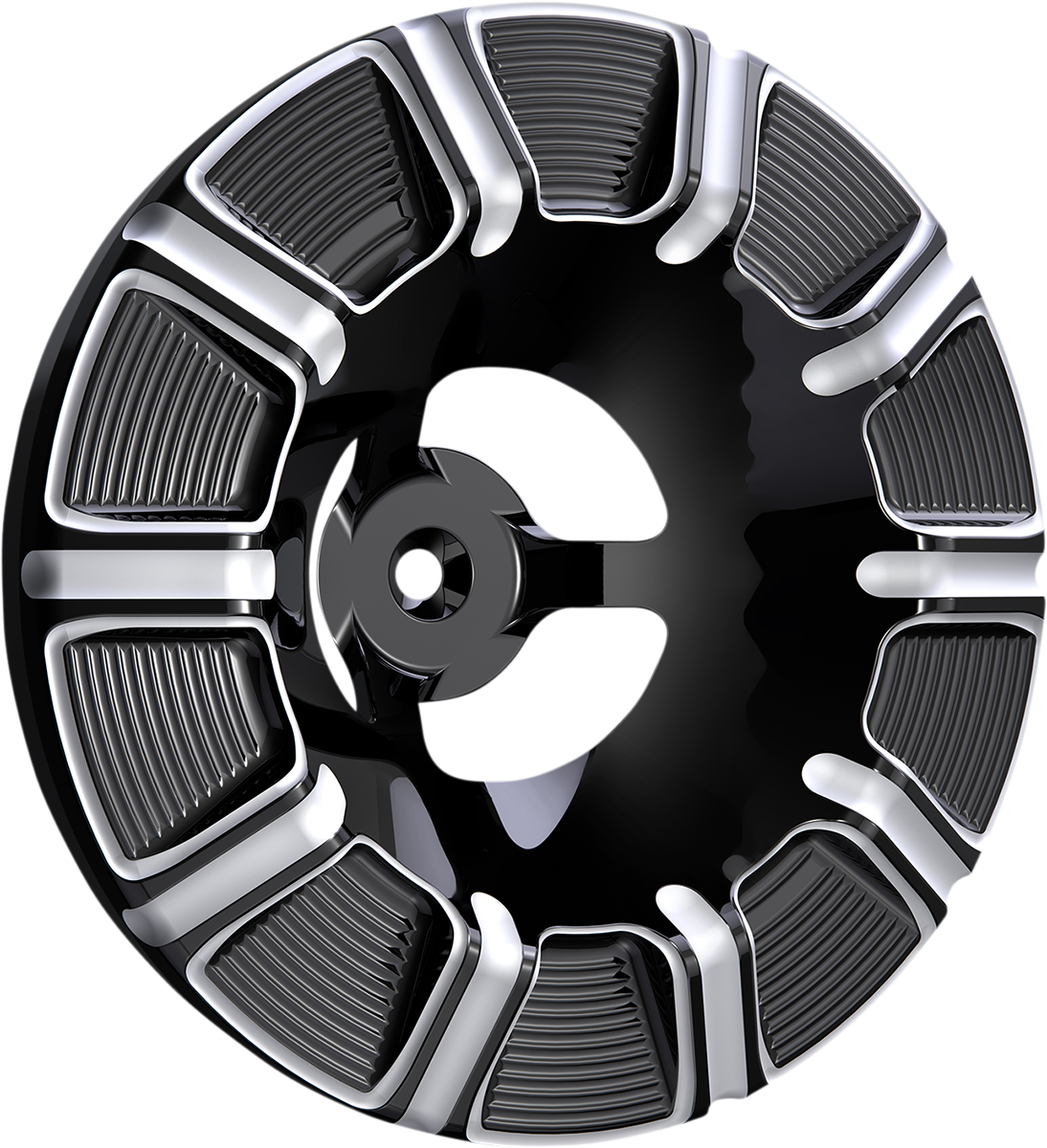 Velocity Air Cleaner Cover - Beveled - Black